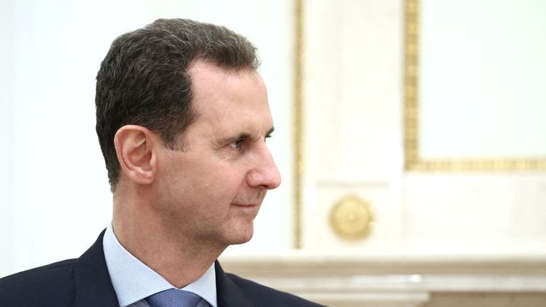 The Syrian president has fled Damascus on a plane